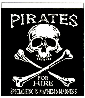Pirates for Hire 18"x24" Banner